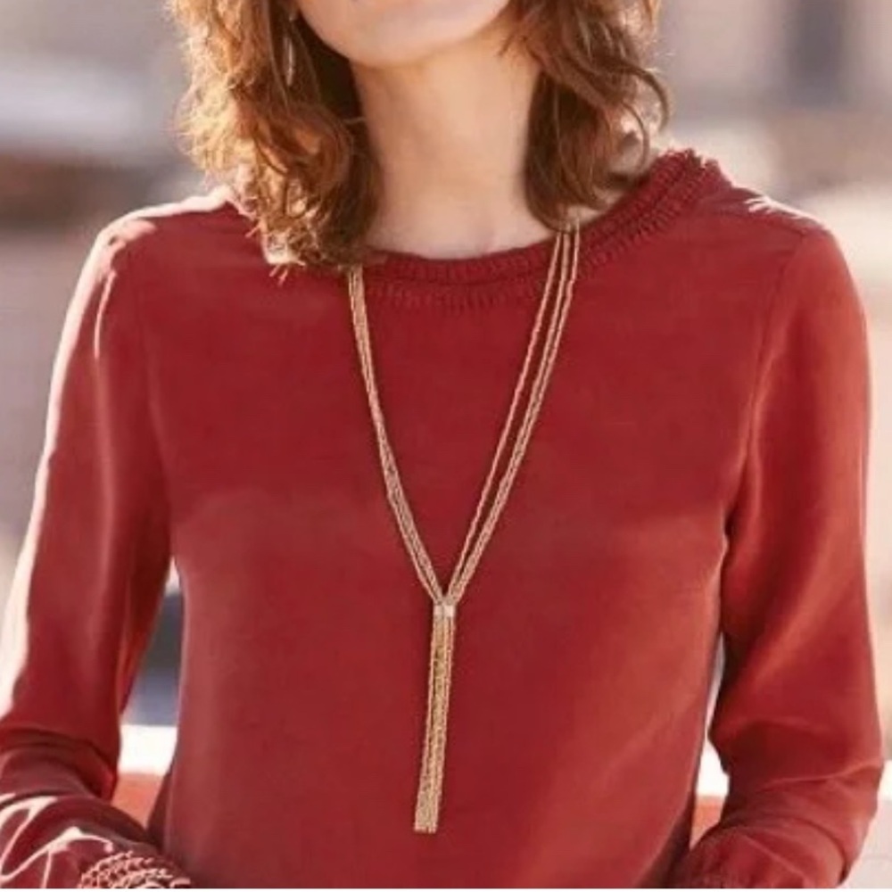 Sezane Gold Layered Necklace - Picture 6 of 6